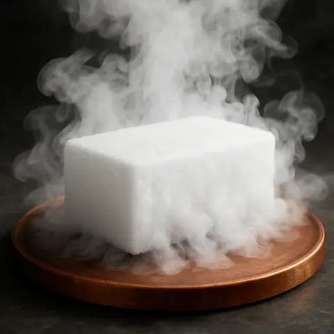 Piece of Chilled Dry Ice