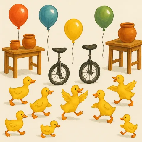 Trio of Unicycles