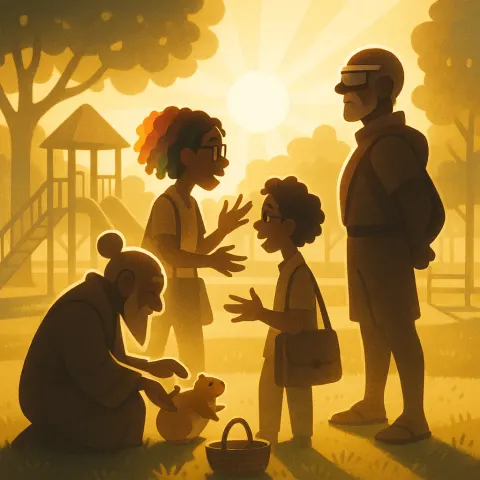 Diffused Ambient Light of a Sunny Afternoon in a Community