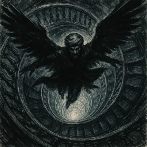 Villain in a Silk Turban Spreads Dark Wings