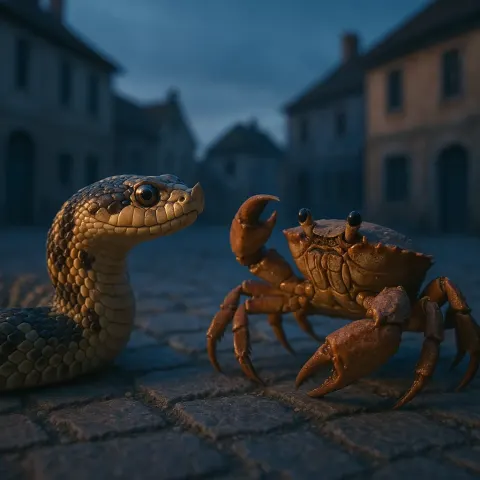 Humanist Macro Portrayal of a Hognose Snake