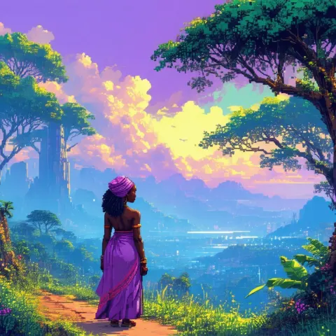 Pixel Art Narrative of African American Experience