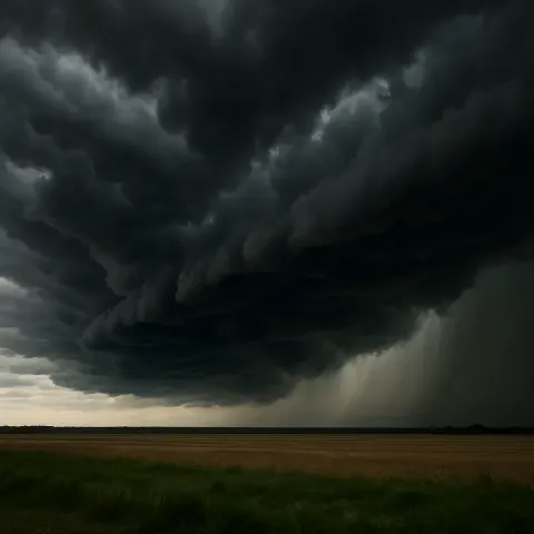 Horizon Becomes Shrouded in Looming Dark Clouds