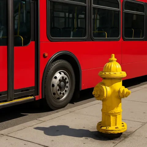 Picture Showing a Yellow Fire Hydrant