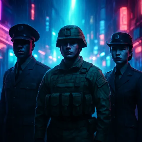 Three Diverse Military Uniforms