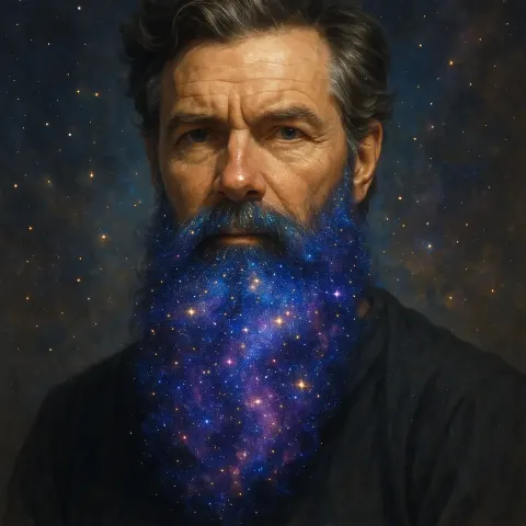 Man's Beard Glimmers with the Brilliance of Countless Galaxies