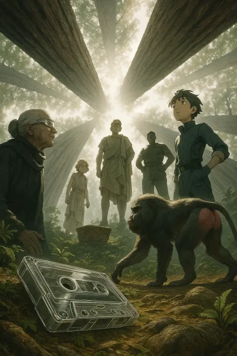 Colossal Trunks Create Radiating