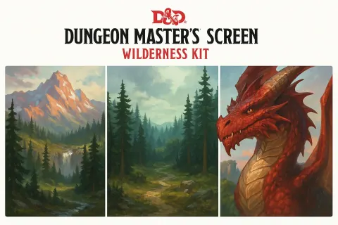 "Dungeons & Dragons" Dungeon Master's Screen Wilderness Kit