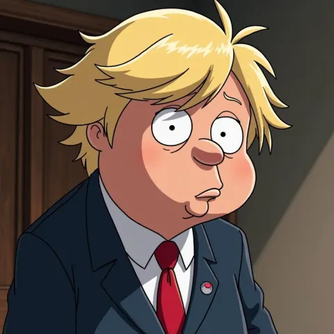 Anime Boris Johnson as Family Guy Character