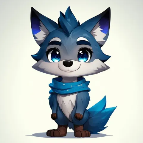 Cute Chibi Werewolf Villager With Expressive Eyes