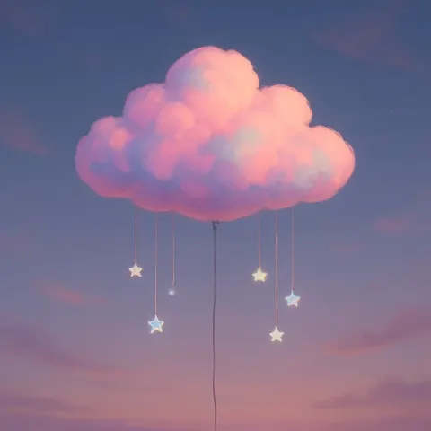 Picture a Fanciful Balloon in the Shape of a Cloud