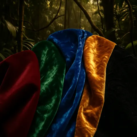 Within a Dense Tropical Rainforest Canopy Entangled with Vines