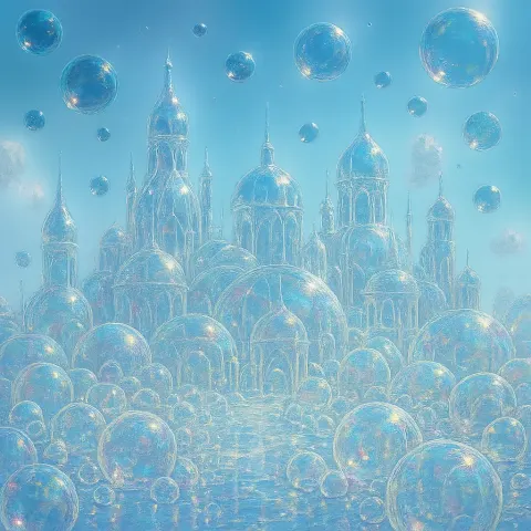 Imagine a Wondrous City Made Entirely of Shimmering Soap Bubbles