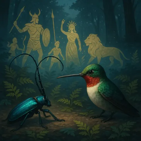 Stylized Figures of Gods