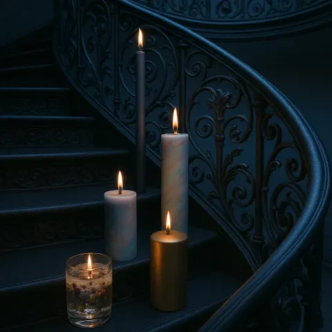 Ornate Spiral Staircase Leading to a Mezzanine