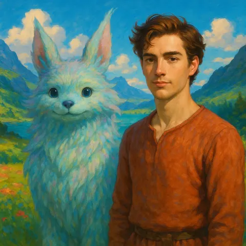 Digital Artwork Portraying a Man