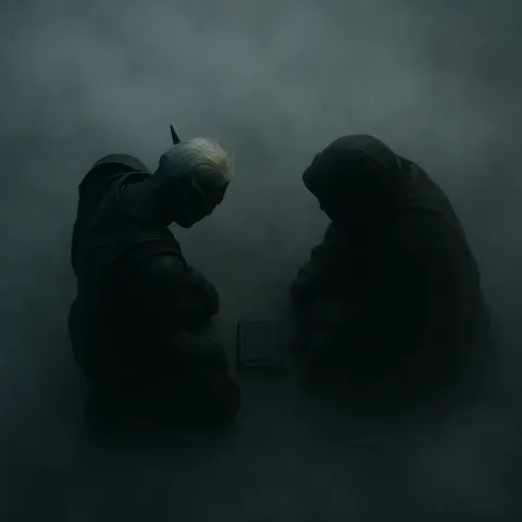 Two Diminutive Figures—one