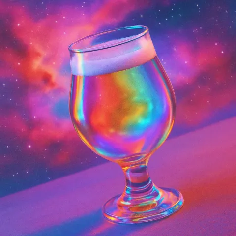 Single Goblet-shaped Beer Glass