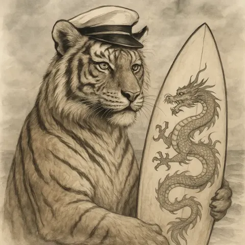 Intricate Ink and Wash Painting in the Traditional Chinese Style