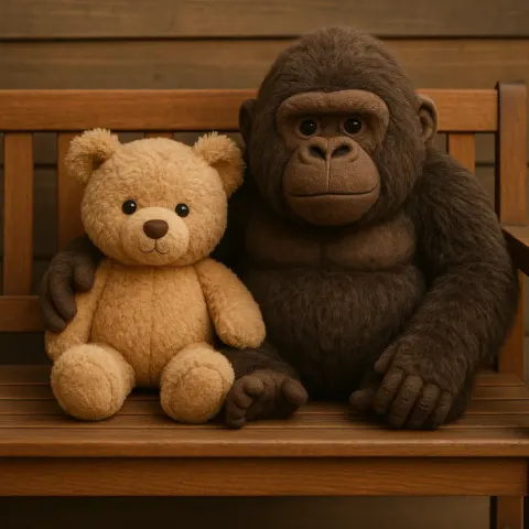On a Wooden Bench
