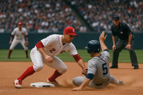 Baseball Game Scene