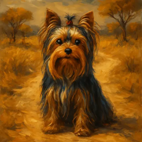 With Expressive Brushwork