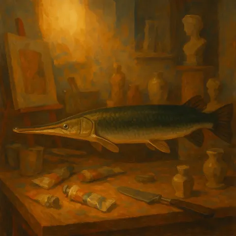 Within an Artist's Creative Chaos of Scattered Canvases