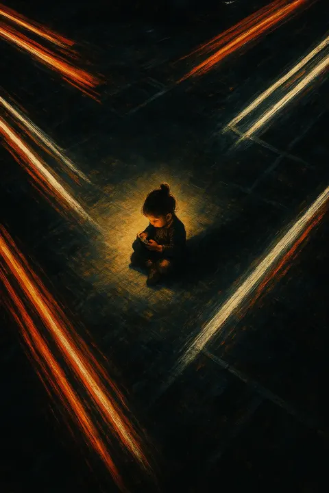 Lone Toddler with a Visible Bun