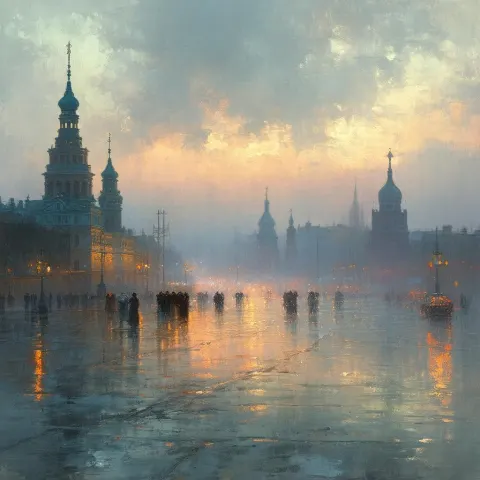 Rostov Writer in Misty Romanticist Glow