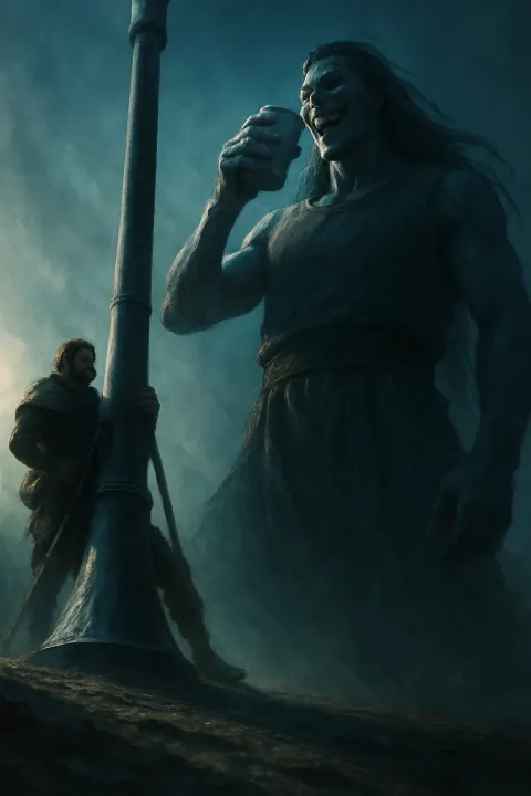 Towering Ruler Character in an Ancient-style Sleeveless Top
