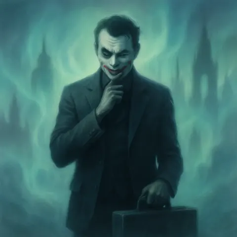 Infamous Villain with Short Cropped Hair Holds a Contemplative Pose