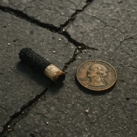 Amid the Fissured City Pavement