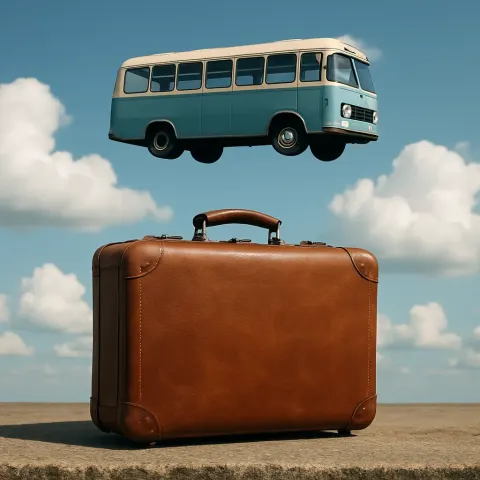 Picture Showing a Suitcase on the Ground