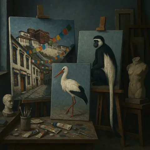 Within an Artist's Studio