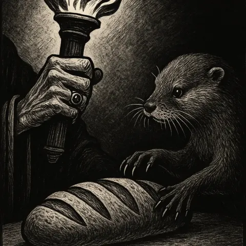 Gaunt Ruler's Ringed Hand Grips a Torch