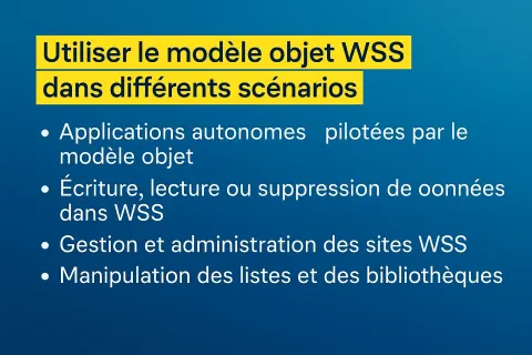 Slide with a Blue Gradient Background Displaying Text in French