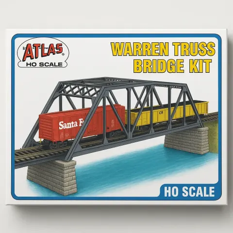 Box Featuring the Atlas HO Scale Warren Truss Bridge Kit