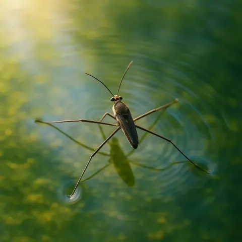 Water Strider Insect Effortlessly