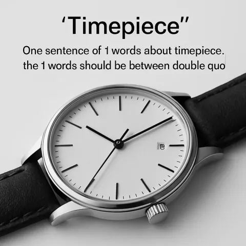 Compose a Single Sentence About a Timepiece