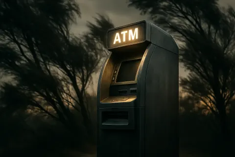 Brushed Metal Cash Machine