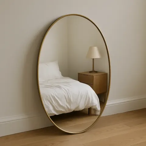 Mirror Revealing What Lies Concealed Behind the Viewer