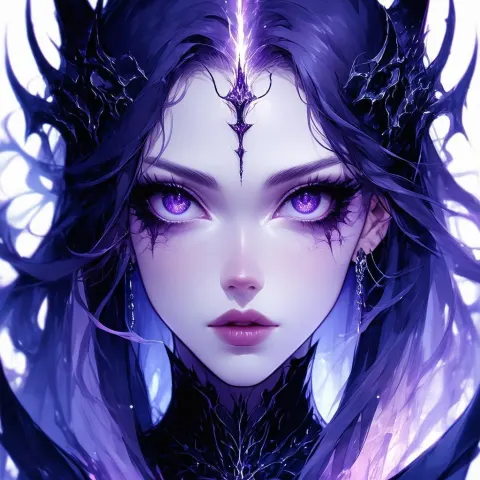Dark Sansa Monster in Gothic Anime Elegance
