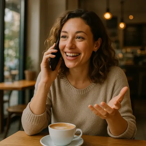 Woman Is on the Phone