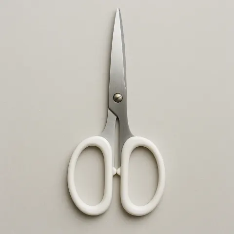 Pair of Scissors Featuring Silver Blades