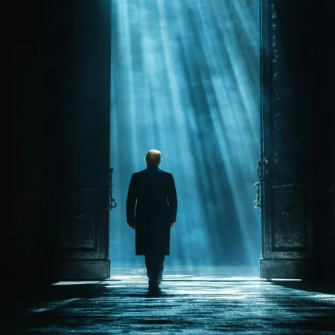 Polish President Opening a Dark Portal