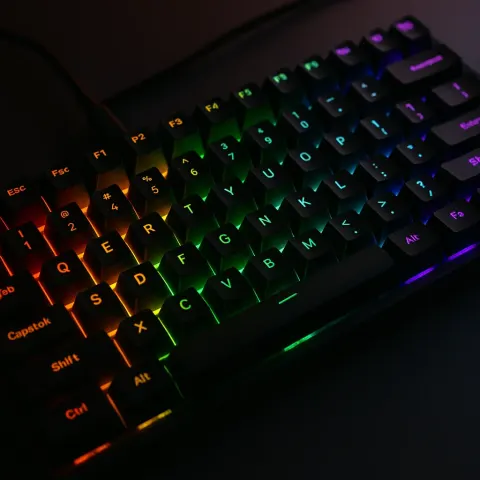 Mechanical Keyboard Illuminated with Vibrant