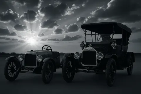 Under a Sky Pierced by Crepuscular Rays and Sunbeams Breaking