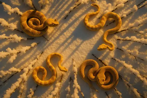 Radiating Lines Converge Across Snow-laden Branches in a Winter Wonderland