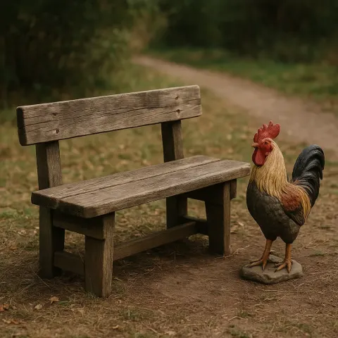 Small Statue of a Rooster