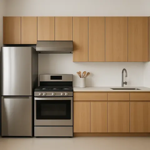 Kitchen Has a Simple Design